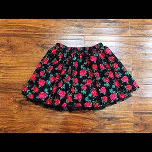 Kawaii cute floral / rose skirt for Christmas